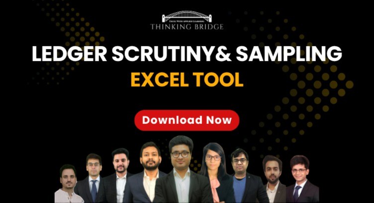 Ledger Scrutiny & Audit Sampling Excel Tool